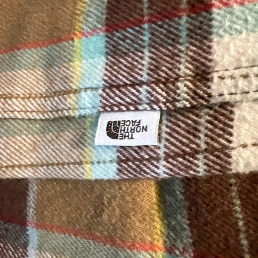 The North Face Shirt‎ Mens XXL Arroyo Long Sleeve Brown Plaid Button Up Flannel